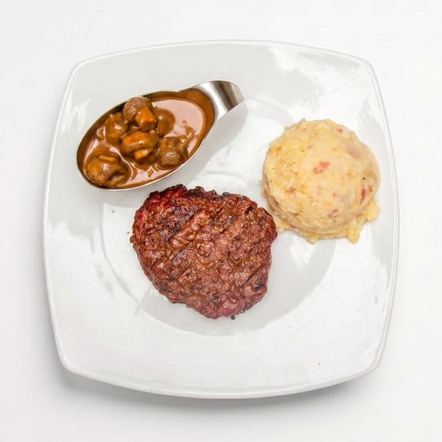 Peddler Chopped Steak.