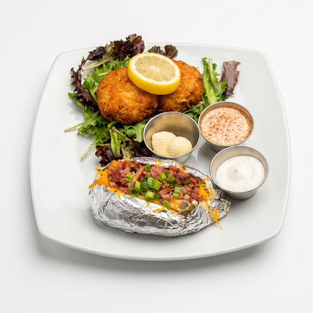 Maryland Style Crab Cakes.